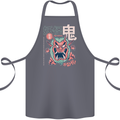 Oni Yokai Japanese Red Demon Cotton Apron 100% Organic Steel