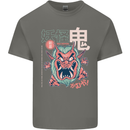 Oni Yokai Japanese Red Demon Kids T-Shirt Childrens Charcoal