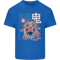 Oni Yokai Japanese Red Demon Kids T-Shirt Childrens Royal Blue