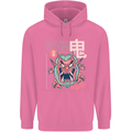 Oni Yokai Japanese Red Demon Mens 80% Cotton Hoodie Azelea