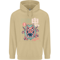 Oni Yokai Japanese Red Demon Mens 80% Cotton Hoodie Sand