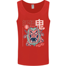 Oni Yokai Japanese Red Demon Mens Vest Tank Top Red