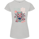 Oni Yokai Japanese Red Demon Womens Petite Cut T-Shirt Sports Grey