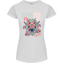 Oni Yokai Japanese Red Demon Womens Petite Cut T-Shirt White