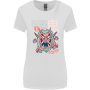 Oni Yokai Japanese Red Demon Womens Wider Cut T-Shirt White