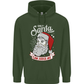 Only Santa Can Judge Me Funny Christmas Childrens Kids Hoodie Forest Green