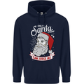 Only Santa Can Judge Me Funny Christmas Childrens Kids Hoodie Navy Blue