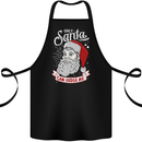 Only Santa Can Judge Me Funny Christmas Cotton Apron 100% Organic Black