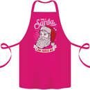 Only Santa Can Judge Me Funny Christmas Cotton Apron 100% Organic Pink