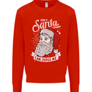 Only Santa Can Judge Me Funny Christmas Kids Sweatshirt Jumper Bright Red