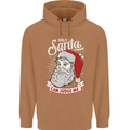 Only Santa Can Judge Me Funny Christmas Mens 80% Cotton Hoodie Caramel Latte