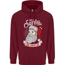 Only Santa Can Judge Me Funny Christmas Mens 80% Cotton Hoodie Maroon