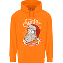 Only Santa Can Judge Me Funny Christmas Mens 80% Cotton Hoodie Orange