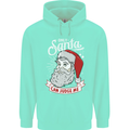 Only Santa Can Judge Me Funny Christmas Mens 80% Cotton Hoodie Peppermint