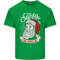 Only Santa Can Judge Me Funny Christmas Mens Cotton T-Shirt Tee Top Irish Green
