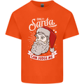 Only Santa Can Judge Me Funny Christmas Mens Cotton T-Shirt Tee Top Orange