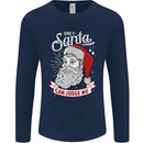 Only Santa Can Judge Me Funny Christmas Mens Long Sleeve T-Shirt Navy Blue