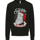 Only Santa Can Judge Me Funny Christmas Mens Sweatshirt Jumper Black