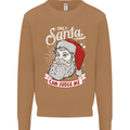 Only Santa Can Judge Me Funny Christmas Mens Sweatshirt Jumper Caramel Latte