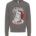 Only Santa Can Judge Me Funny Christmas Mens Sweatshirt Jumper Charcoal