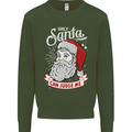 Only Santa Can Judge Me Funny Christmas Mens Sweatshirt Jumper Forest Green