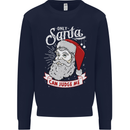 Only Santa Can Judge Me Funny Christmas Mens Sweatshirt Jumper Navy Blue