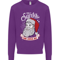 Only Santa Can Judge Me Funny Christmas Mens Sweatshirt Jumper Purple