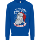 Only Santa Can Judge Me Funny Christmas Mens Sweatshirt Jumper Royal Blue