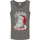 Only Santa Can Judge Me Funny Christmas Mens Vest Tank Top Charcoal