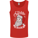Only Santa Can Judge Me Funny Christmas Mens Vest Tank Top Red