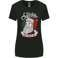 Only Santa Can Judge Me Funny Christmas Womens Wider Cut T-Shirt Black