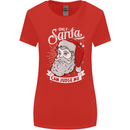 Only Santa Can Judge Me Funny Christmas Womens Wider Cut T-Shirt Red