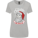 Only Santa Can Judge Me Funny Christmas Womens Wider Cut T-Shirt Sports Grey