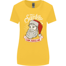 Only Santa Can Judge Me Funny Christmas Womens Wider Cut T-Shirt Yellow