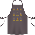 Optimism Pessimism Beer Alcohol Funny Cotton Apron 100% Organic Dark Grey