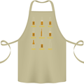 Optimism Pessimism Beer Alcohol Funny Cotton Apron 100% Organic Khaki