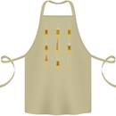 Optimism Pessimism Beer Alcohol Funny Cotton Apron 100% Organic Khaki
