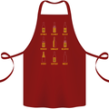 Optimism Pessimism Beer Alcohol Funny Cotton Apron 100% Organic Maroon