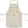 Optimism Pessimism Beer Alcohol Funny Cotton Apron 100% Organic Natural