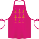 Optimism Pessimism Beer Alcohol Funny Cotton Apron 100% Organic Pink