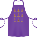 Optimism Pessimism Beer Alcohol Funny Cotton Apron 100% Organic Purple