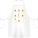 Optimism Pessimism Beer Alcohol Funny Cotton Apron 100% Organic White
