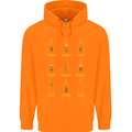Optimism Pessimism Beer Alcohol Funny Mens 80% Cotton Hoodie Orange