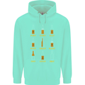 Optimism Pessimism Beer Alcohol Funny Mens 80% Cotton Hoodie Peppermint