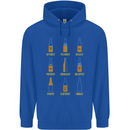 Optimism Pessimism Beer Alcohol Funny Mens 80% Cotton Hoodie Royal Blue