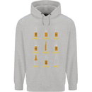 Optimism Pessimism Beer Alcohol Funny Mens 80% Cotton Hoodie Sports Grey