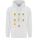 Optimism Pessimism Beer Alcohol Funny Mens 80% Cotton Hoodie White