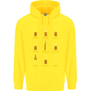 Optimism Pessimism Beer Alcohol Funny Mens 80% Cotton Hoodie Yellow
