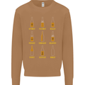 Optimism Pessimism Beer Alcohol Funny Mens Sweatshirt Jumper Caramel Latte