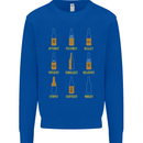Optimism Pessimism Beer Alcohol Funny Mens Sweatshirt Jumper Royal Blue